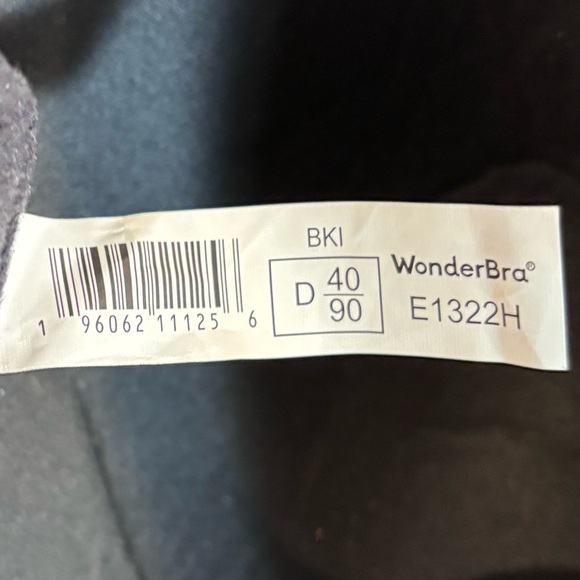 WONDERBRA Sz 40D Bra Padded Underwire T-Shirt Adjustable Straps and Back NEW - Picture 10 of 11